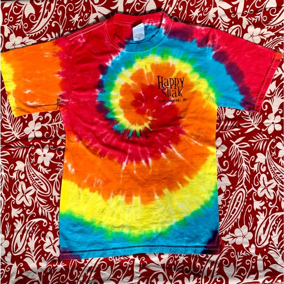 B & L’s Happy Shak Classic Tie Dye Tee 🌈 Gulf Shores, Alabama 🌈 circa 2006 - Picture 2 of 14